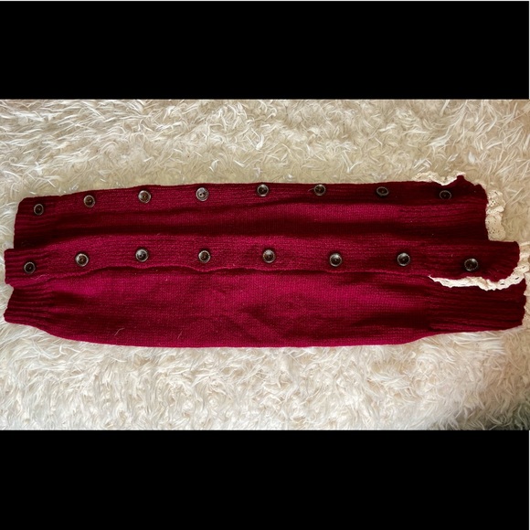 Boot Socks Cozy Cranberry Color - Picture 3 of 3